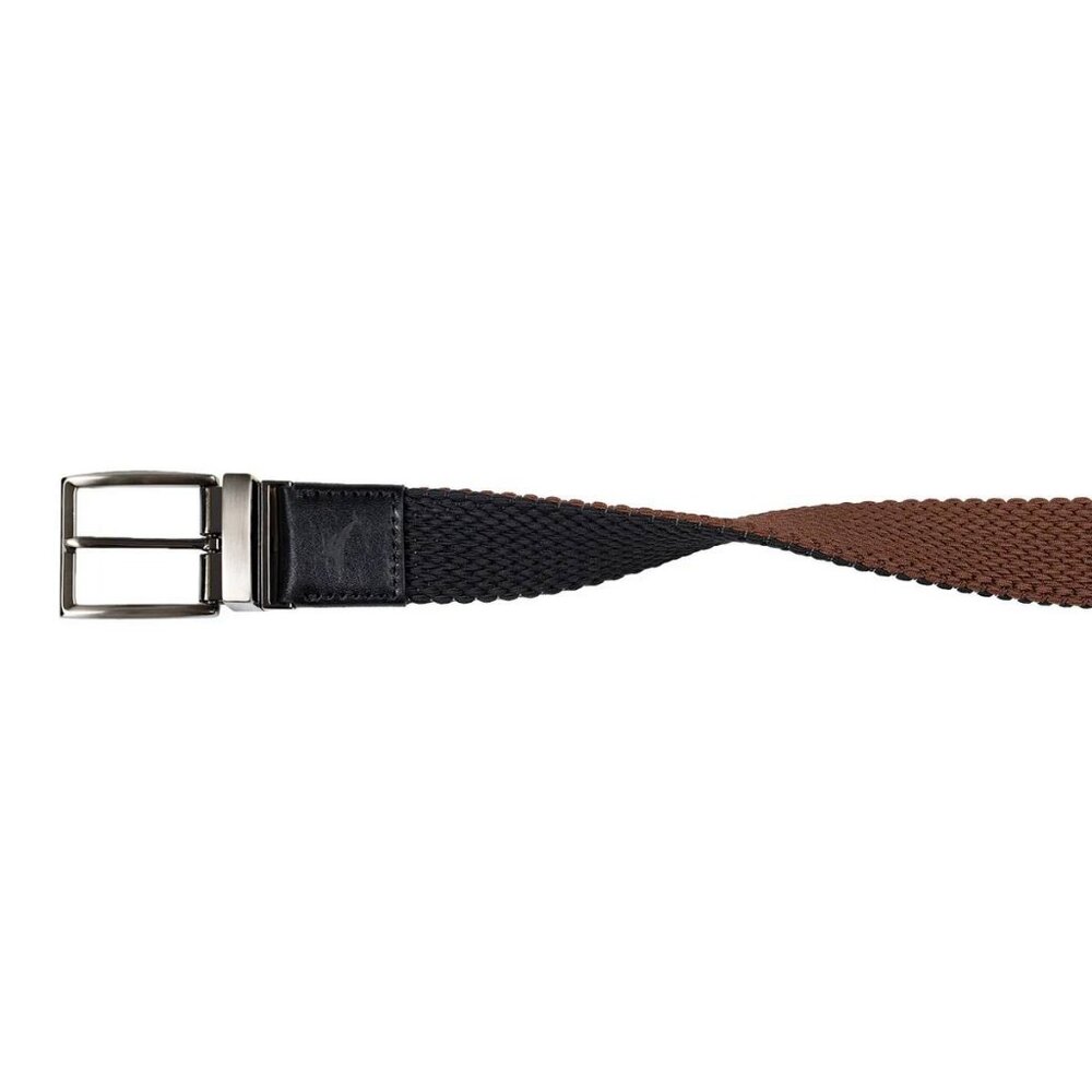Tommy Bahama Men's Stretch Braided Reversible Belt Color:Black reverses to Brown